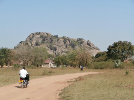 Soroti mountain, hier lopen we vaak als we naar town gaan